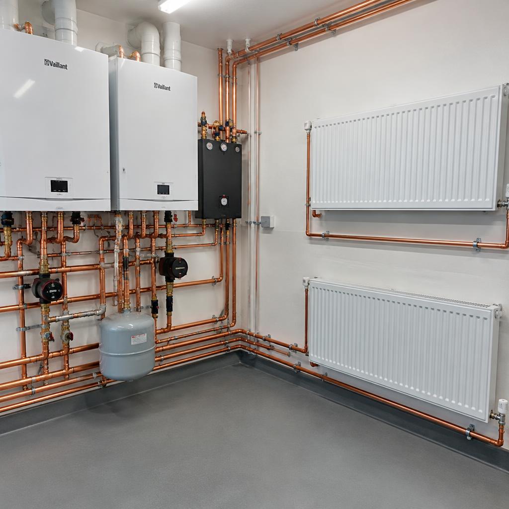 Clean commercial radiators and pipework after power flushing service in London